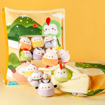 Cute Bird Stuffed Animal Throw Pillow